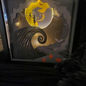Nightmare Before Christmas Lighted Shadow Box